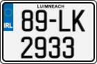 License plate of Ireland, Regular plates