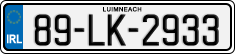 License plate of Ireland, Regular plates