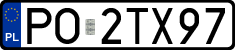 License plates of Poland, Regular car plates