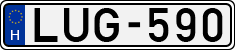 license plates of Hungary, Cars (1990)