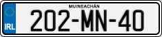 License plate of Ireland, Regular plates