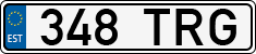 License plate of Estonia, Regular car plates