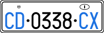 License plate of Italy, Diplomatic