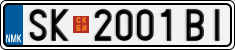 License plate of North Macedonia, Regular plates (2012)
