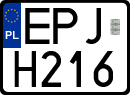 License plates of Poland, Regular car plates