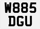 License plate of the United Kingdom, 1983 year system
