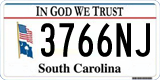 South Carolina, In God We Trust (1234AB/123 4AB)