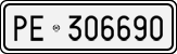 License plate of Italy, Cars (1927 year series)