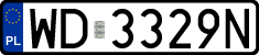 License plates of Poland, Regular car plates
