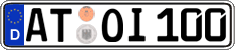 German license plate, Regular plates