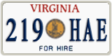 Virginia, Great Seal (123 HAB / For Hire)