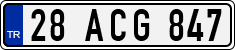 License plate of Turkey, Regular plates
