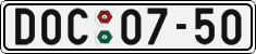 License plate of the Czech Republic, Cars (1960)