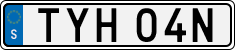 License plate of Sweden, Regular plates