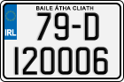 License plate of Ireland, Regular plates