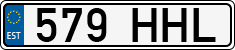 License plate of Estonia, Regular car plates