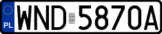 License plates of Poland, Regular car plates