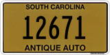 South Carolina, Antique Auto (1234,12345)