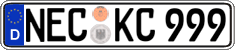 German license plate, Regular plates