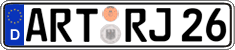 German license plate, Regular plates