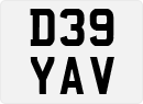License plate of the United Kingdom, 1983 year system