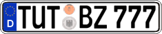 German license plate, Regular plates