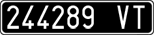 License plate of Italy, Cars (1927 year series)