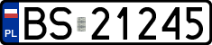 License plates of Poland, Regular car plates