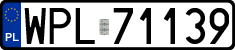 License plates of Poland, Regular car plates
