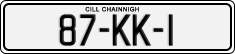 License plate of Ireland, Regular plates