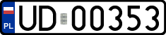 License plates of Poland, Military