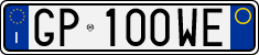 License plate of Italy, Cars (1994 year series)