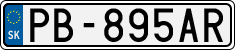 License plate of Slovakia, Cars