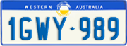 Western Australia, Regular plates