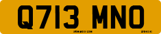 License plate of the United Kingdom, 1983 year system