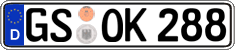 German license plate, Regular plates