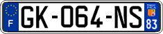 French license plate, SIV (ordinary)