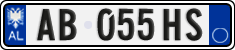 License plate of Albania, Cars (2011)