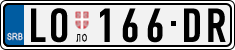 License plate of Serbia, Cars