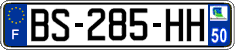French license plate, SIV (ordinary)