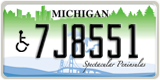 Michigan, Vehicles for disabled persons (1A2345)