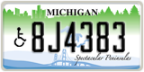 Michigan, Vehicles for disabled persons (1A2345)