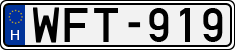 license plates of Hungary, Cars (1990)