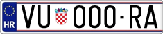 License plate of Croatia, Regular plates