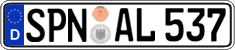 German license plate, Regular plates