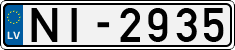 License plate of Latvia, Regular car plates