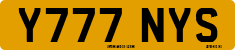License plate of the United Kingdom, 1983 year system