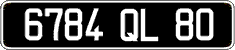 French license plate, FNI