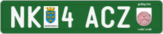 License plate of Austria, Export transit plates