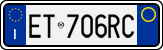 License plate of Italy, Cars (1994 year series)
